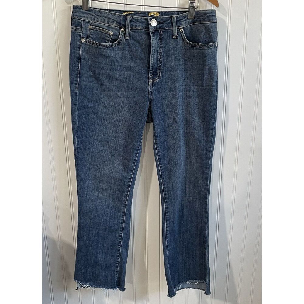 Seven 7 Jeans Womens‎ 8 Fashion Jean Mahone High Rise Step Hem Slim Fit Denim